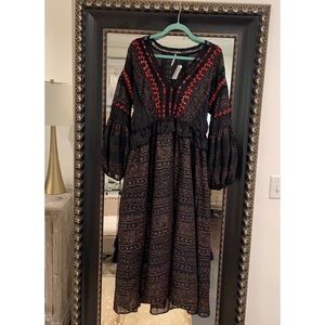Free People Long Sleeve Maxi